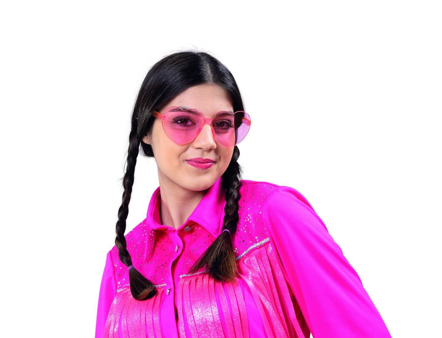 Herzbrille rosa