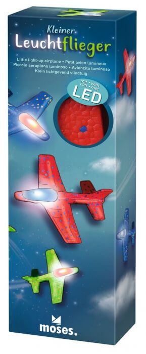 Kleiner Leuchtflieger mit LED - verschiedene Farben
