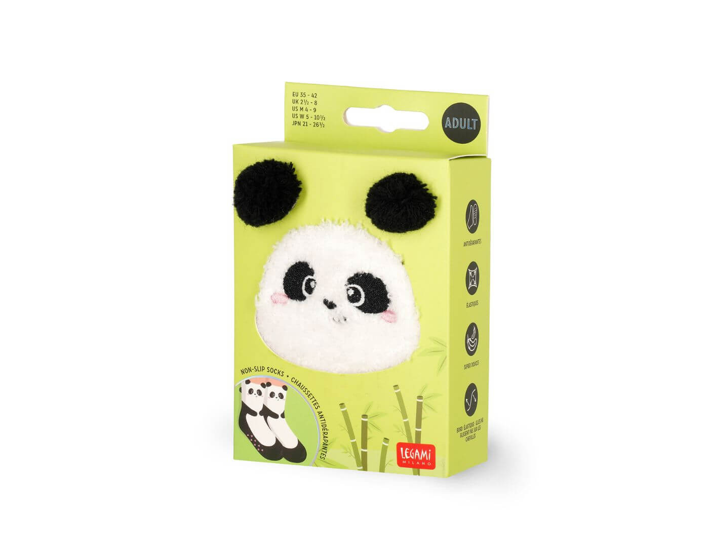Rutschfeste Socken - Panda - Größe 35-42