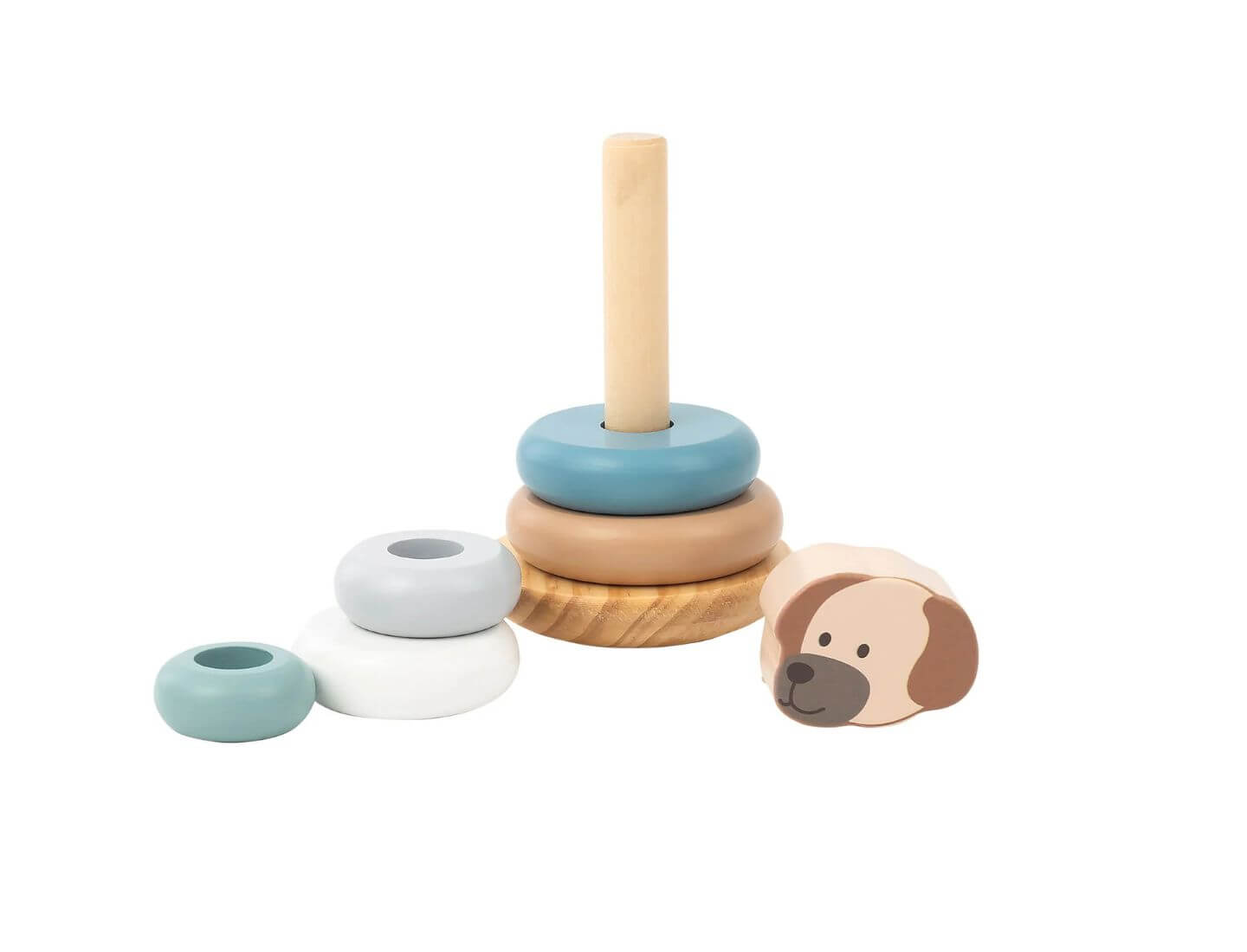 Stapelturm Holz HUND Lucky