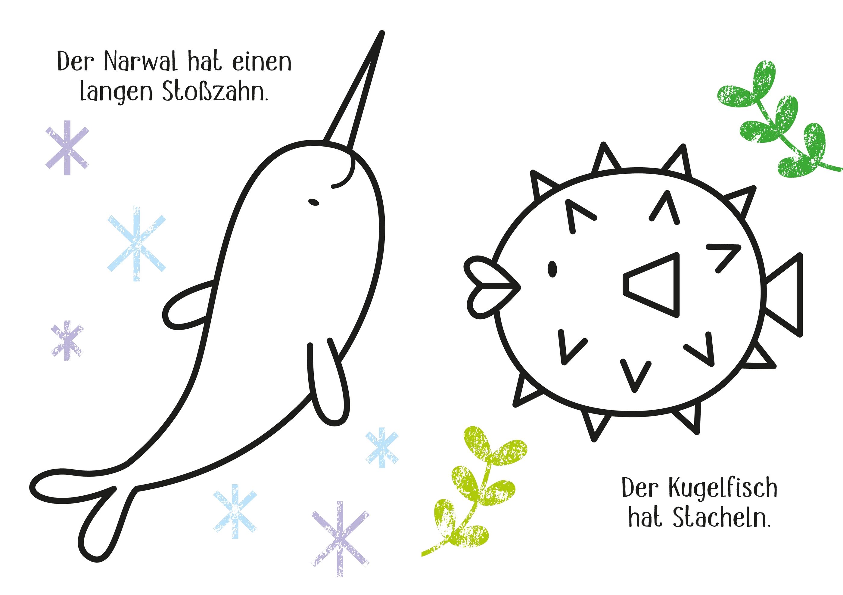 Kleine Kreativ-Werkstatt - Ganz einfach ausmalen: Im Meer