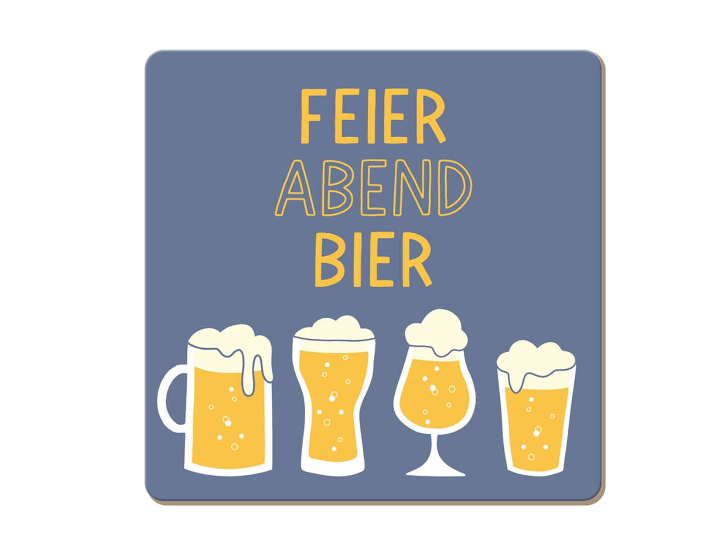 Korkuntersetzer Feierabendbier