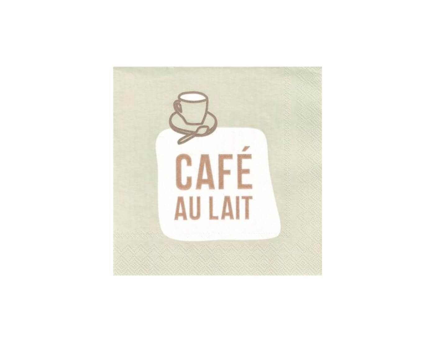 Cocktailserviette Cafe au lait