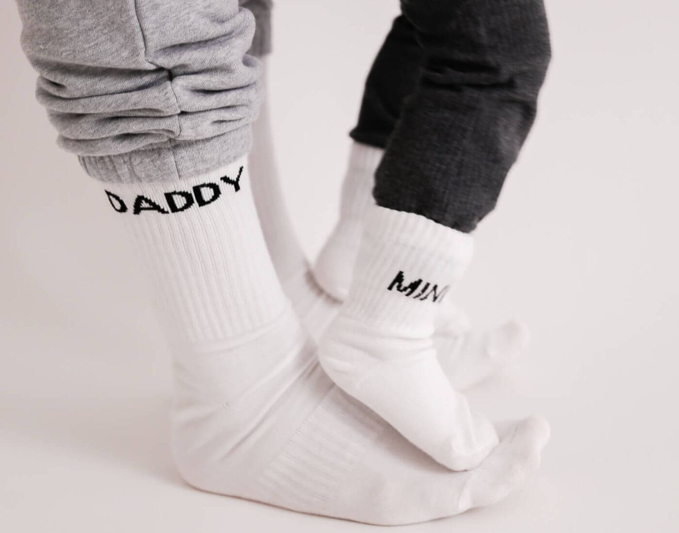 Socken DADDY - weiß (Größe 43-46)