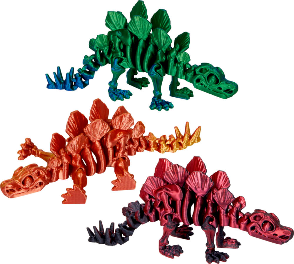 Stegosaurus Skelett - Kristalltier (einzeln)