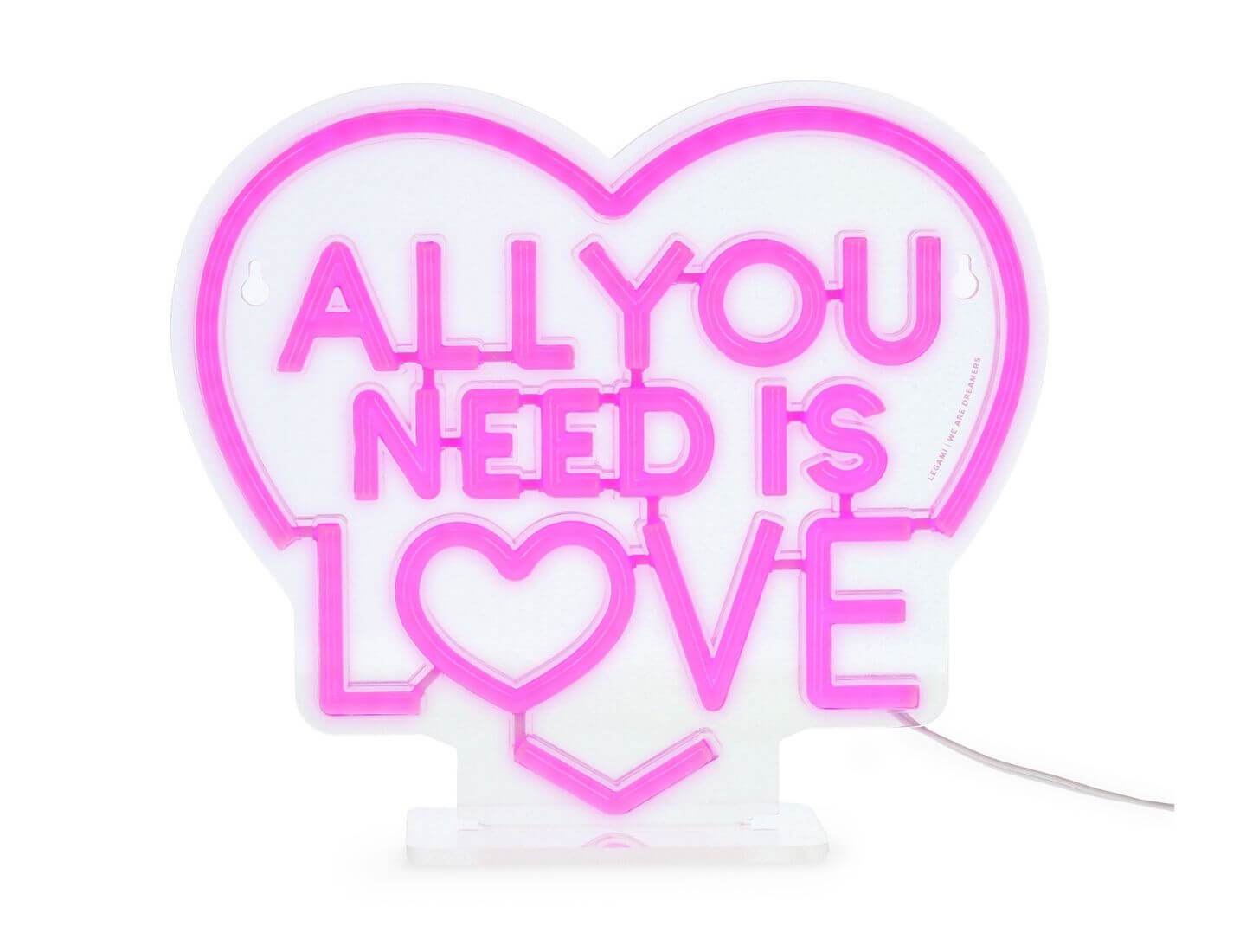 LED-Lampe mit Neoneffekt - All You Need is Love - It’s a Sign