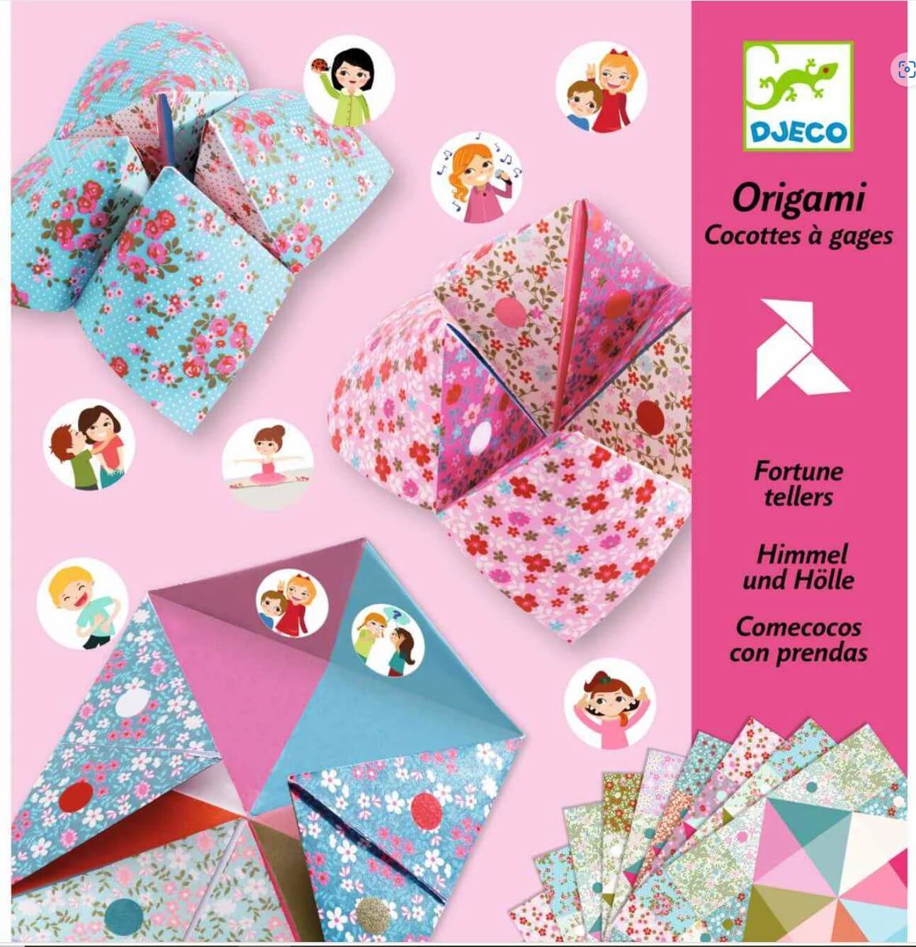 Origami: Himmel und Hölle Blumen