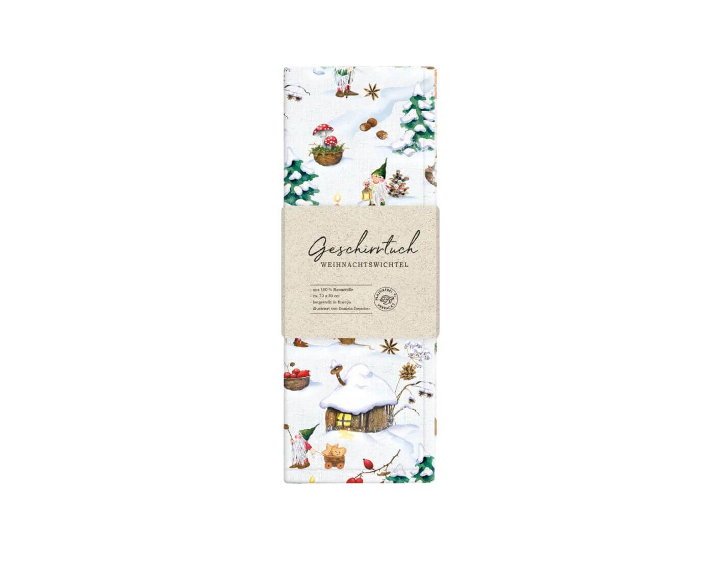 Geschirrtuch Weihnachtswichtel