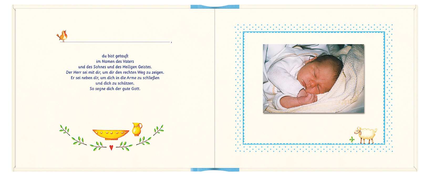 Eintragalbum - Meine Taufe, hellblau