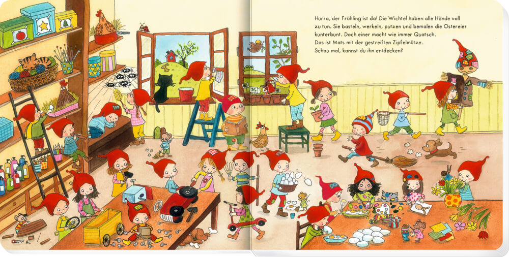 Mein Frühlingswichtel-Wimmelbuch