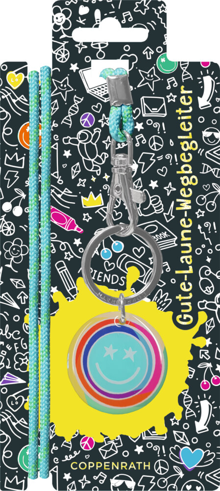 Schlüsselband mit Anhänger: Gute-Laune-Wegbegleiter Schlüsselband mit Anhänger: Gute-Laune-Wegbegleiter