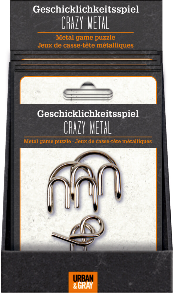 Geschicklichkeitsspiel CRAZY METAL - Urban&Gray (einzeln)