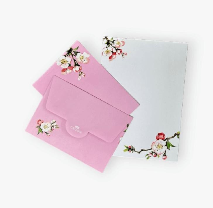 Briefpapier Set Kirschblüte