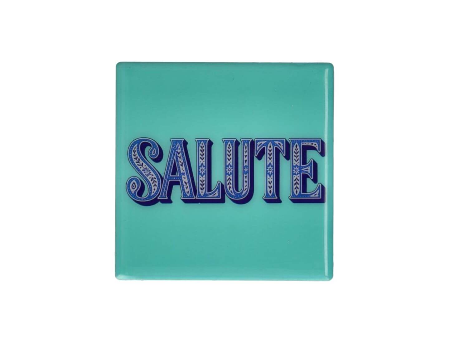 LOVE TILES Untersetzer, Salute - türkis