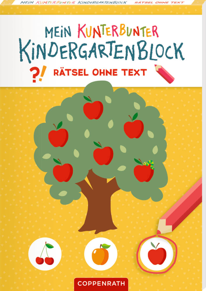 Mein kunterbunter Kindergartenblock: Rätsel ohne Text (Kleiner Garten)