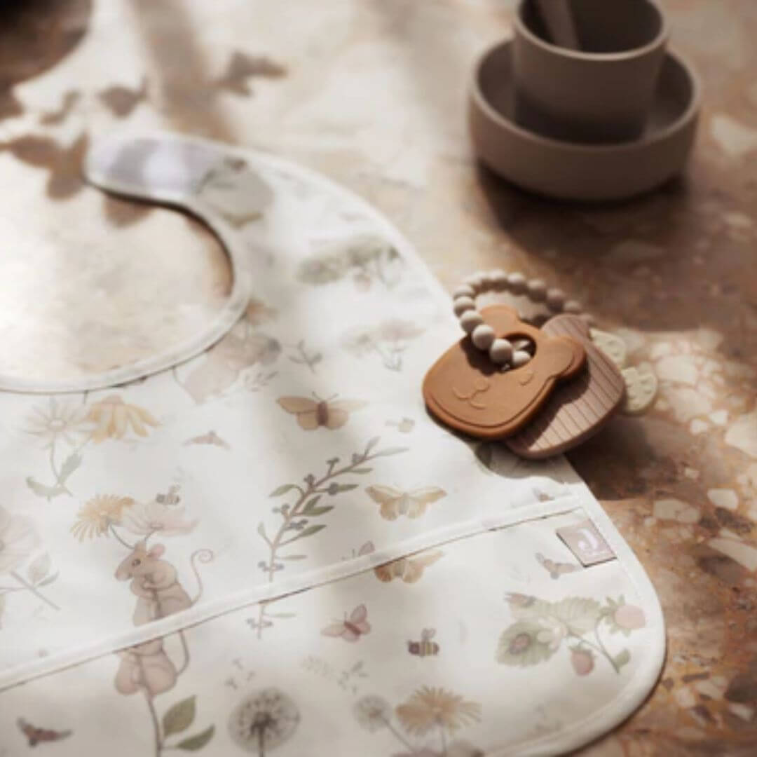 jollein-laetzchen-maus-1-1 Lätzchen wasserdicht - Dreamy Mouse - 2 Stück