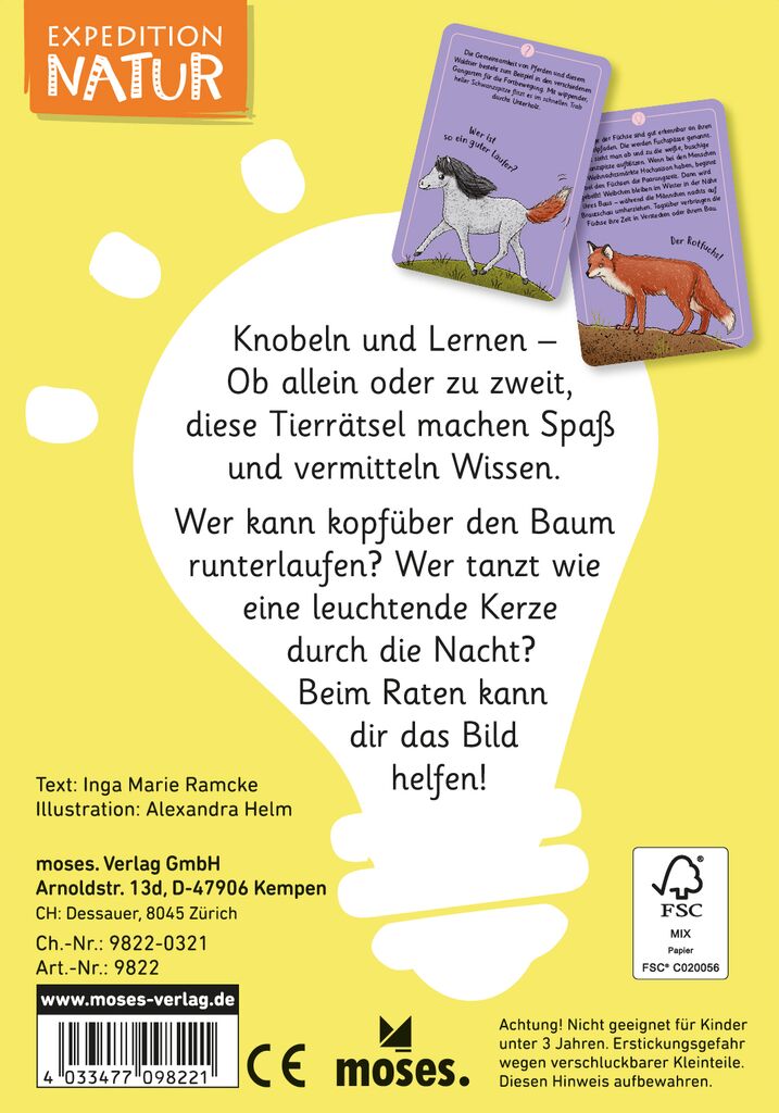 Expedition Natur - 50 wundersame Tierrätsel: Wald