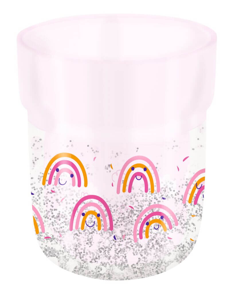 Trinkbecher Glitzerzauber - verschiedene Designs (einzeln)