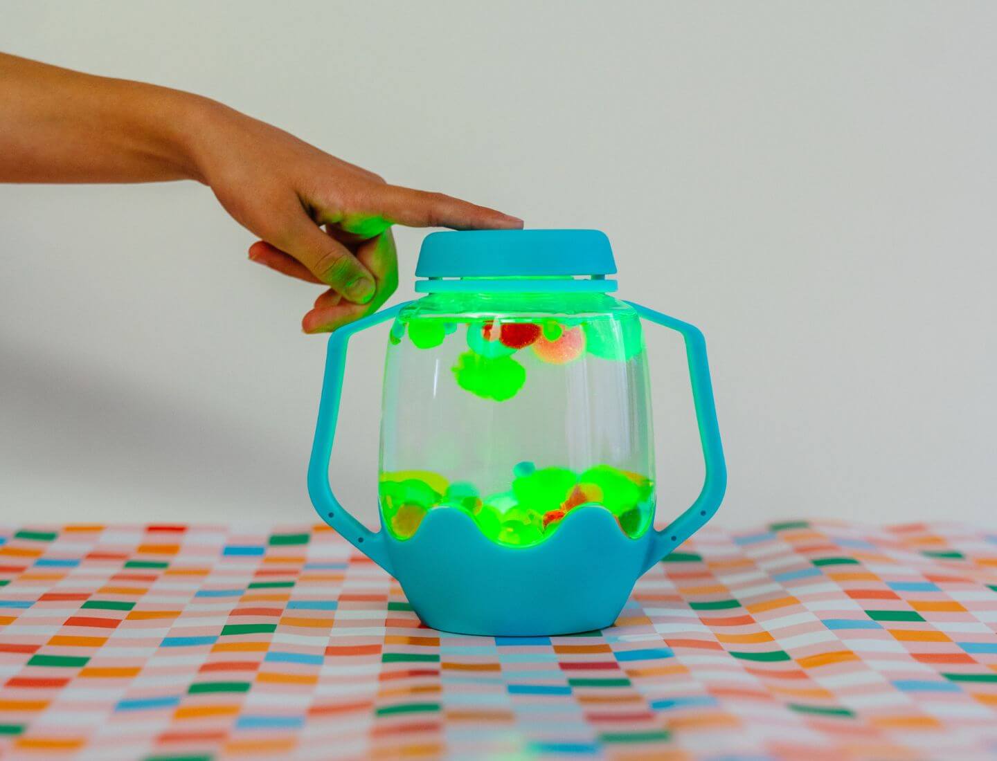 Glo Pals Sensory Jar Blau