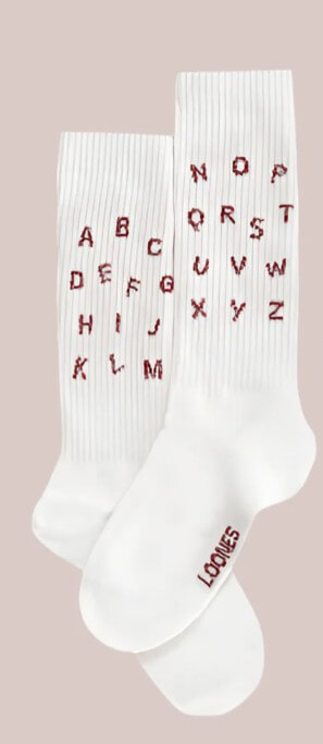 Socken - THE ABC Glitzer | rot Größe 31-34 Socken - THE ABC Glitzer | rot Größe 31-34