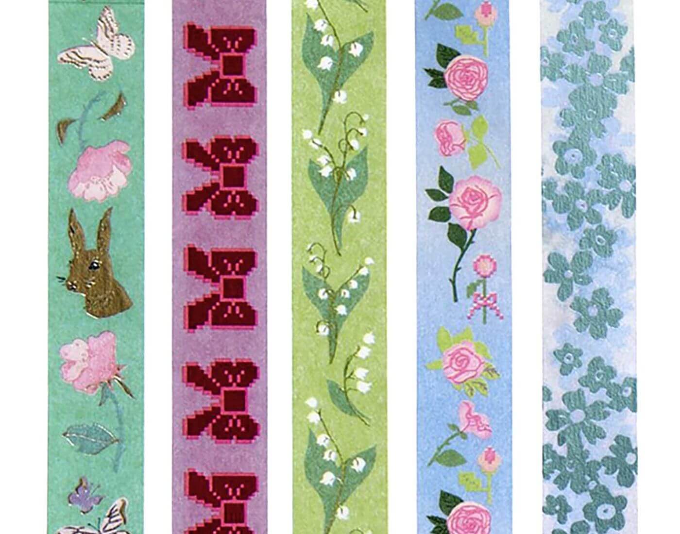 Paper Poetry Tape Set La Vie En Rose - 5teilig