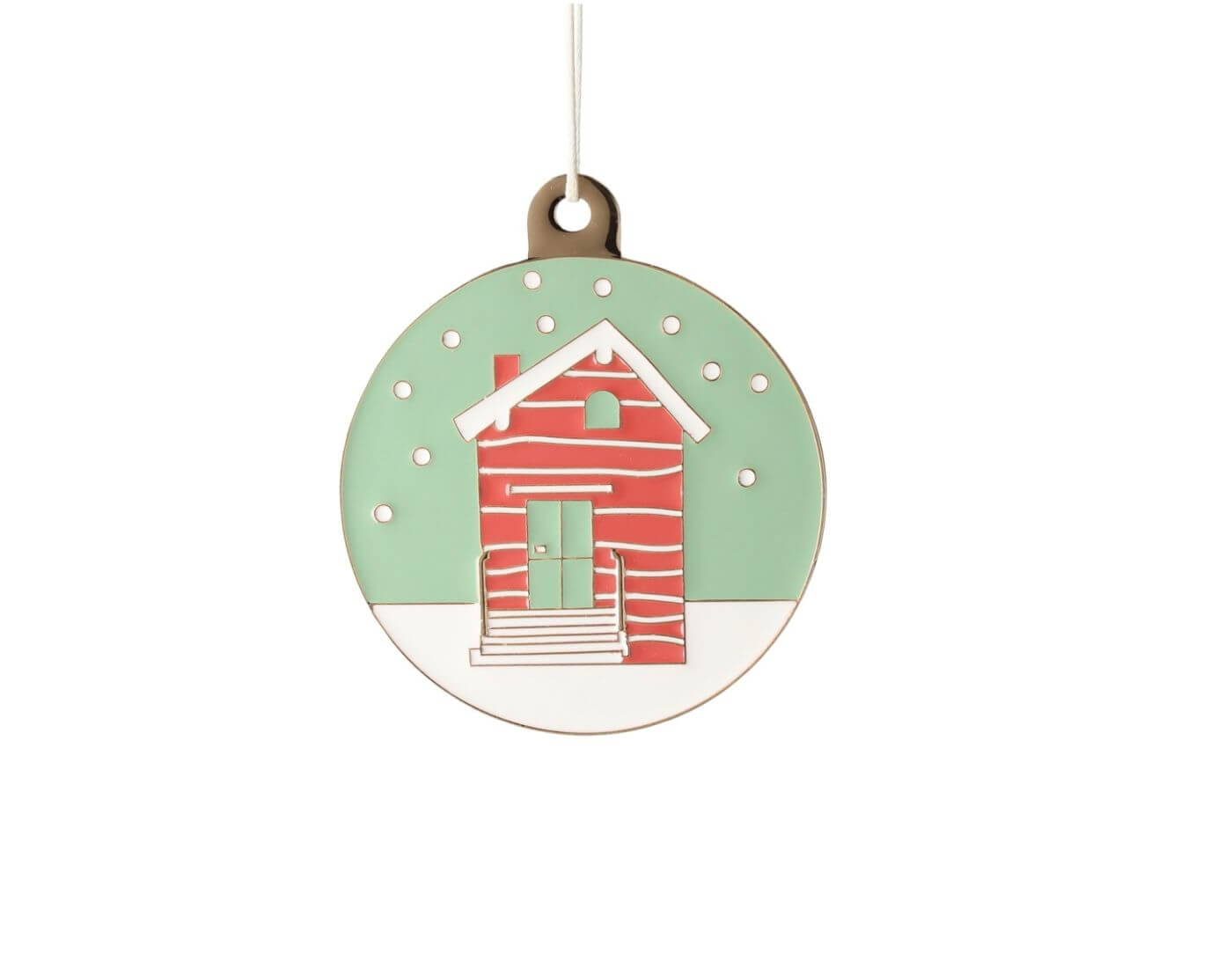 Winterornament - Schneehütte