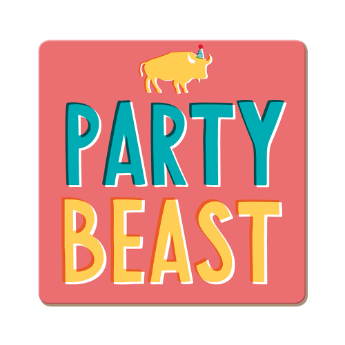 63802 Korkuntersetzer Party Beast