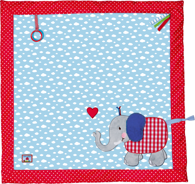 4029753160874 BabyGlück Krabbeldecke Elefant