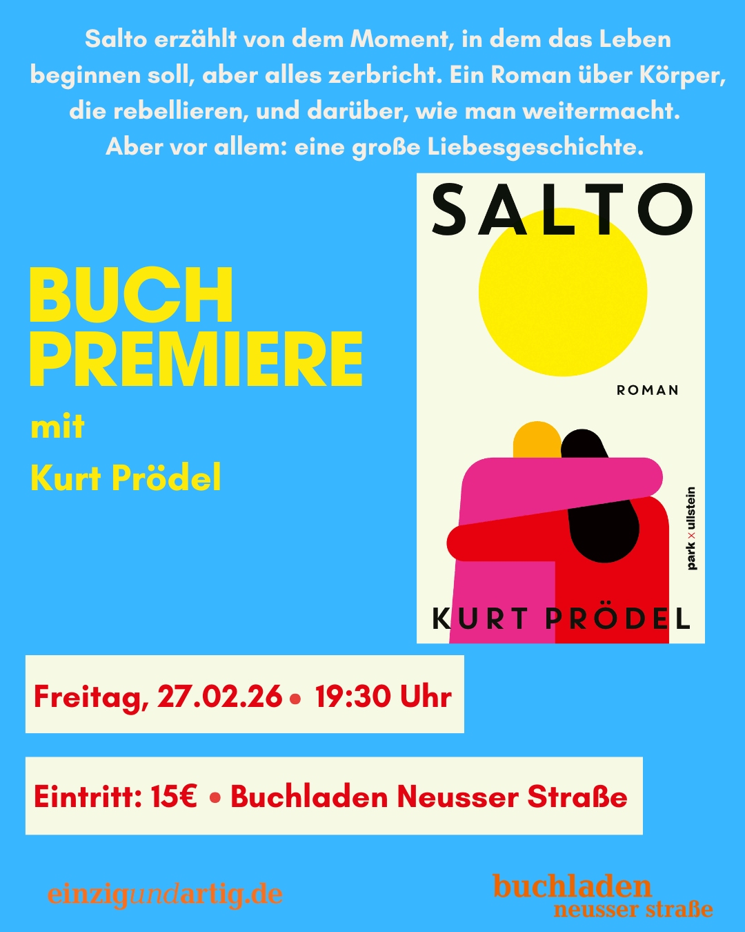 Eintritt Premierenlesung mit Kurt Prödel: Salto