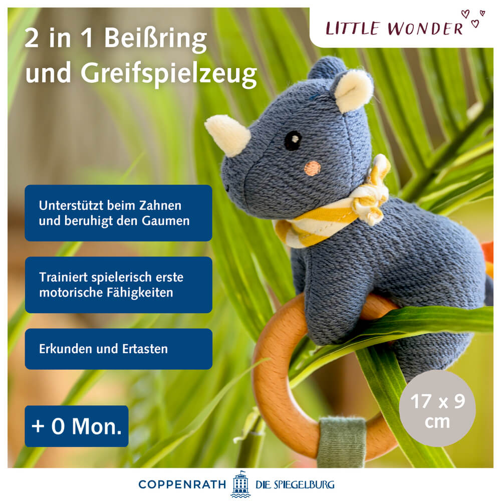 Holz-Ringrassel Nashorn - Little Wonder