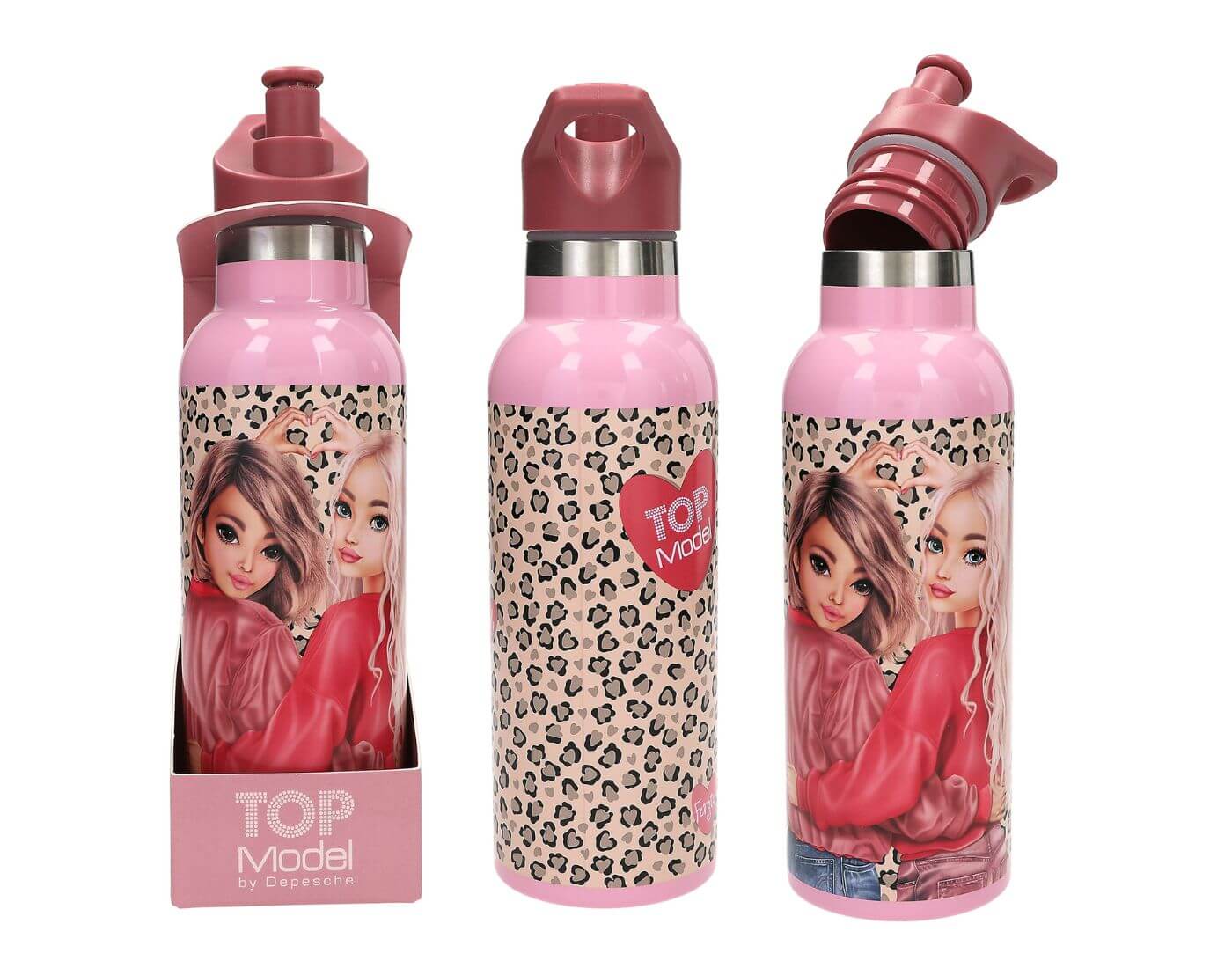 TOPModel Trinkflasche Edelstahl LEOHEART