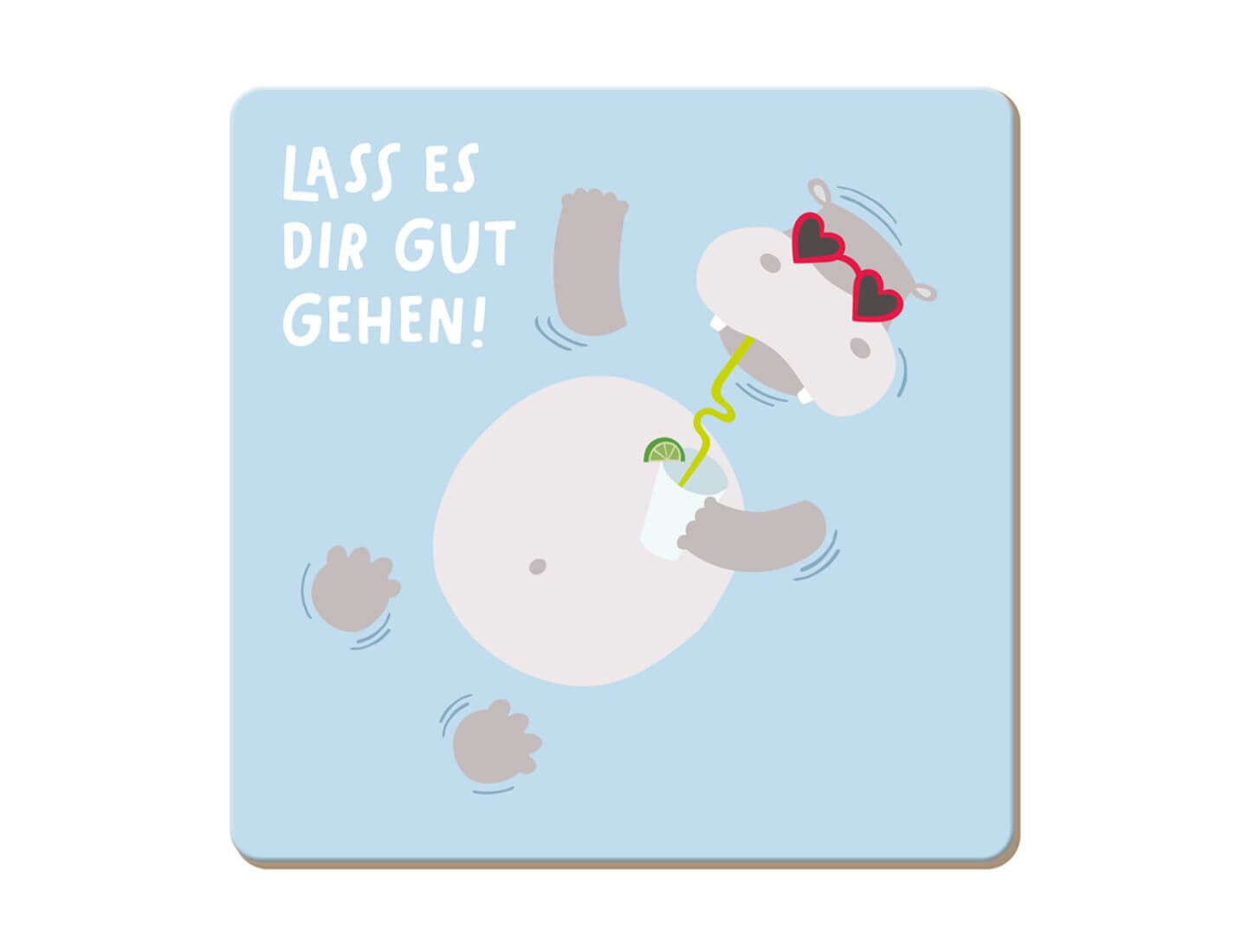 Korkuntersetzer Lass es dir gut gehen!