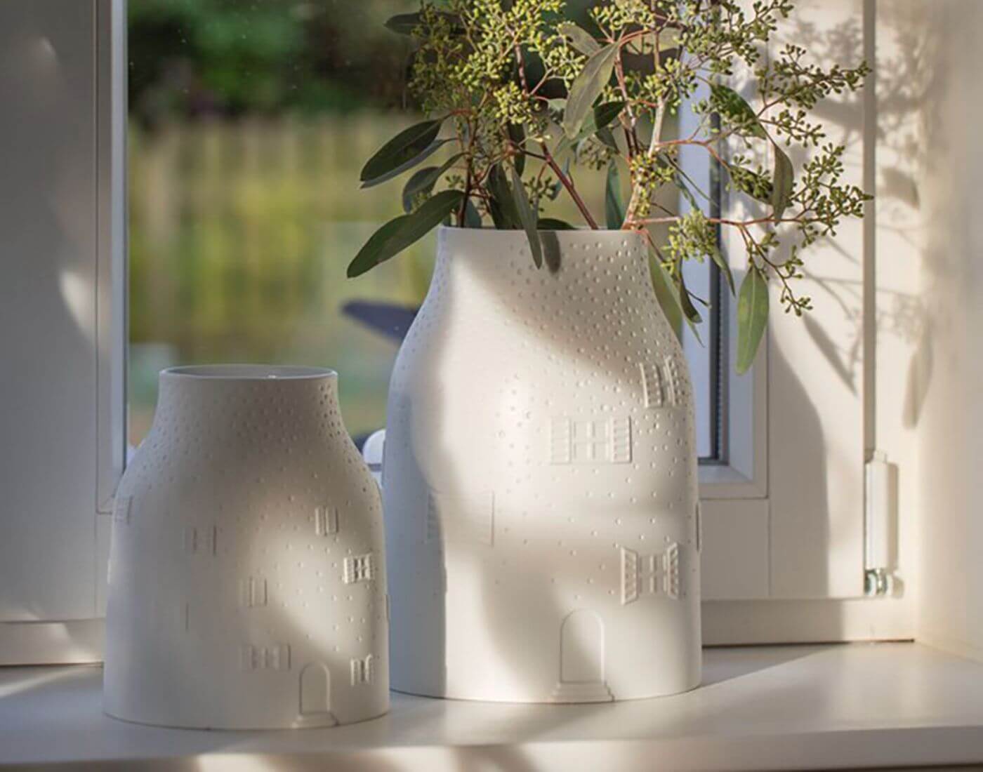 Vase. Winterhaus, klein Vase. Winterhaus, klein