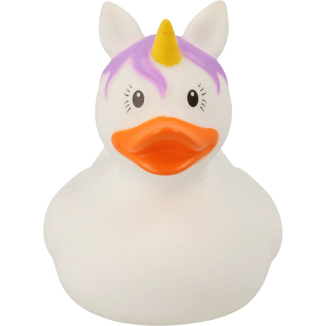 Badeente Einhorn weiß
