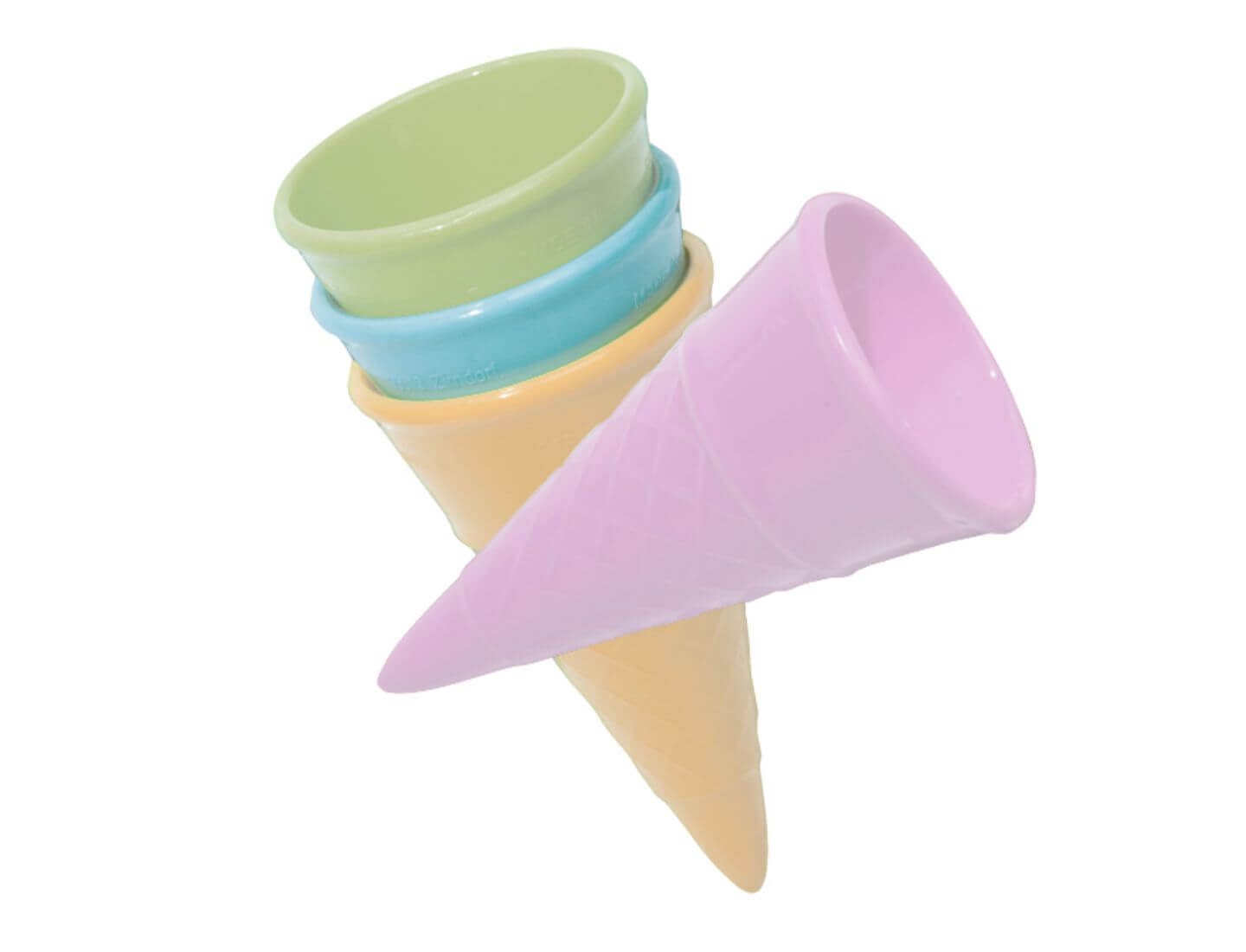 Eistüte pastell (einzeln) versch. Größen und Farben