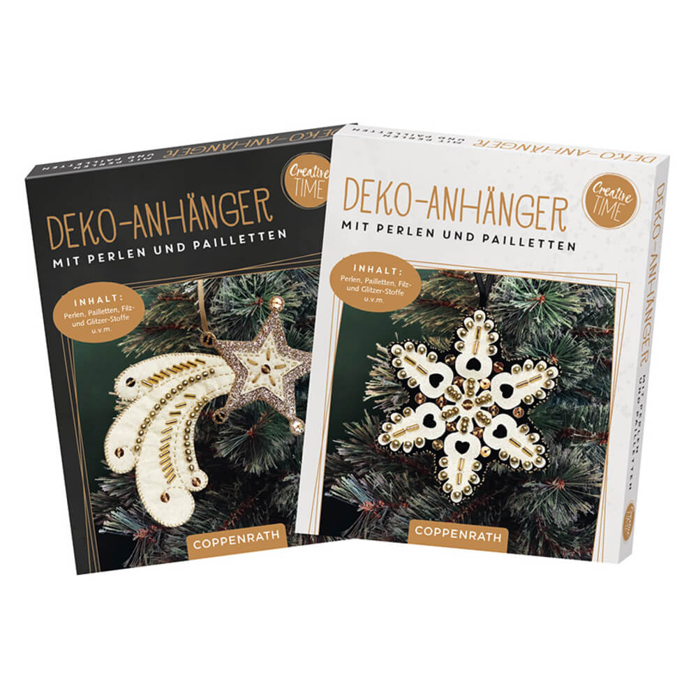 DIY-Anhänger mit Perlen/Pailletten: Magic Winter
