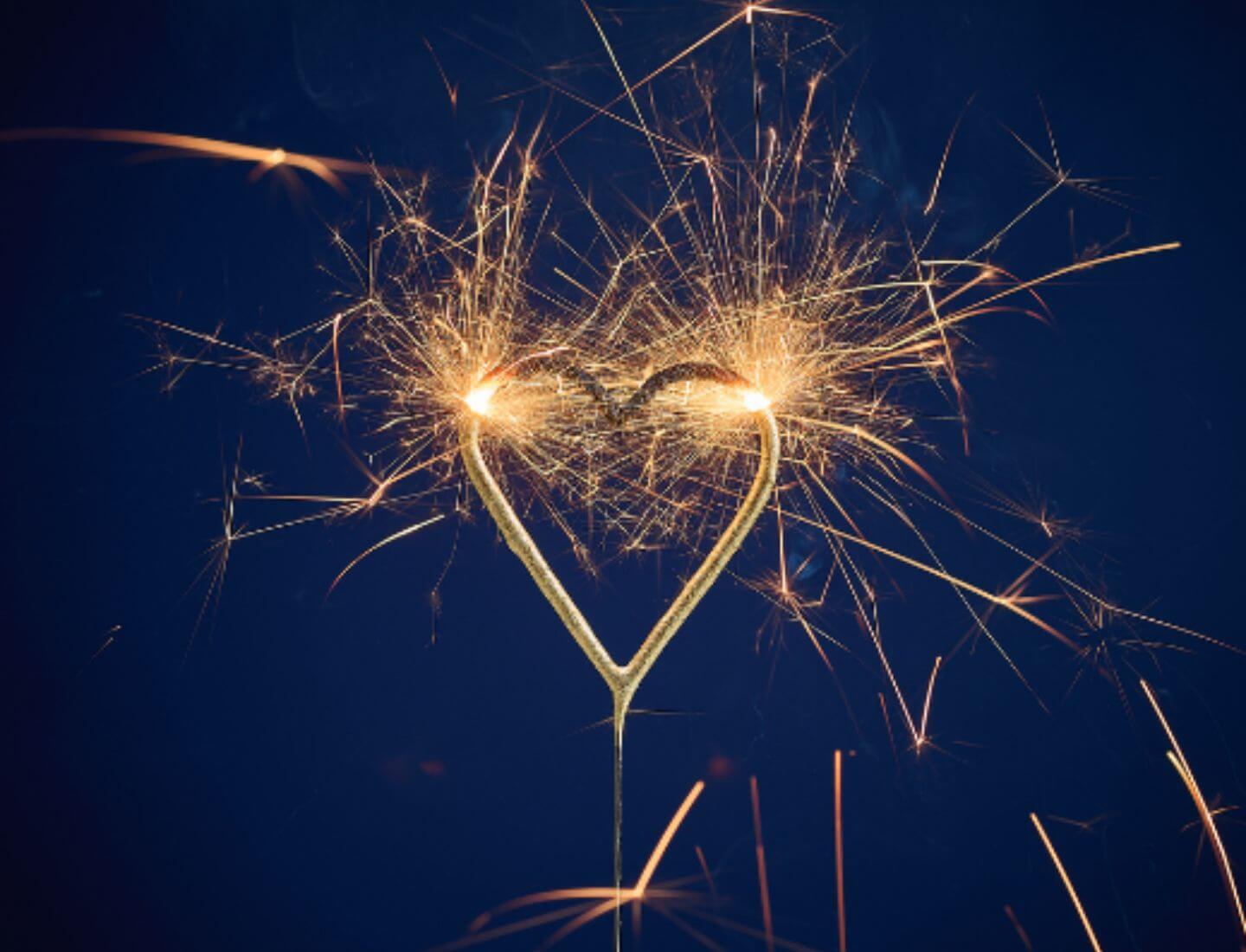 Wondercandle Herz gold