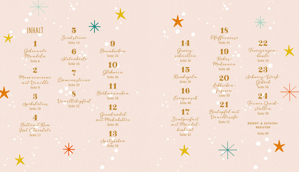 24 Weihnachtsklassiker - Süße Rezepte für den Advent