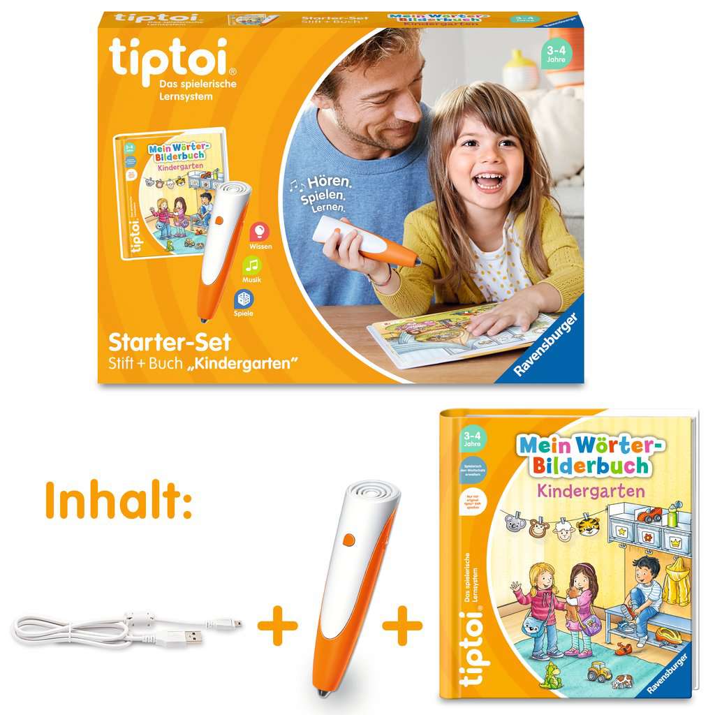 00113 tiptoi® Starter-Set: Stift und Wörter-Bilderbuch Kindergarten