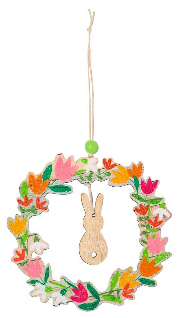 Anhänger Blumenkranz, sort.
