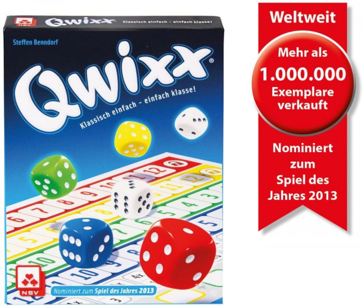 Qwixx - nominiert zum Spiel des Jahres 2013