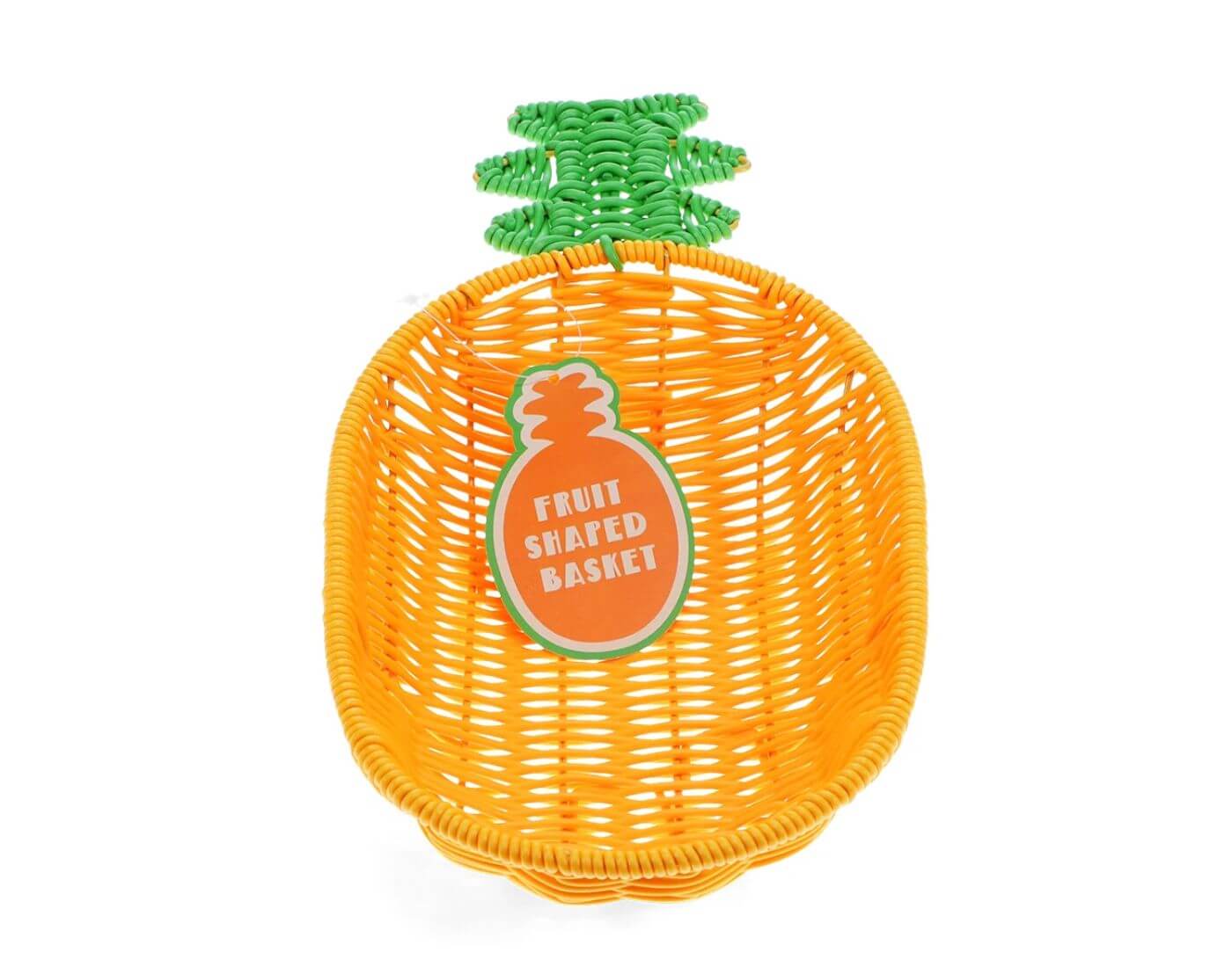 Sommerlicher, geflochtener Obstkorb - Ananas Sommerlicher, geflochtener Obstkorb - Ananas