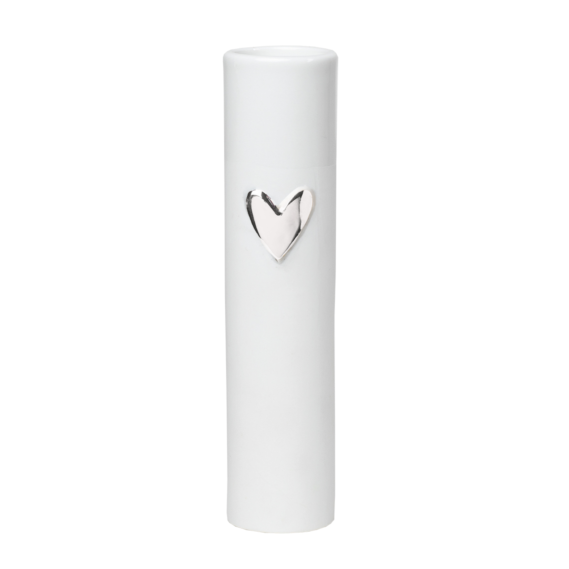 f_0015349 VASE HERZ - SILBER