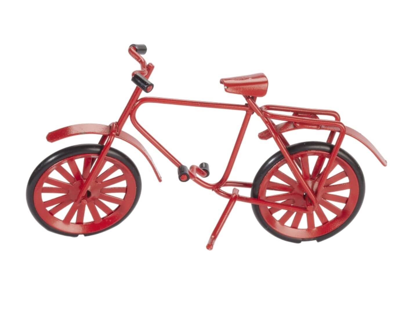 Miniatur Fahrrad, rot - Wichtel- und Puppenstube