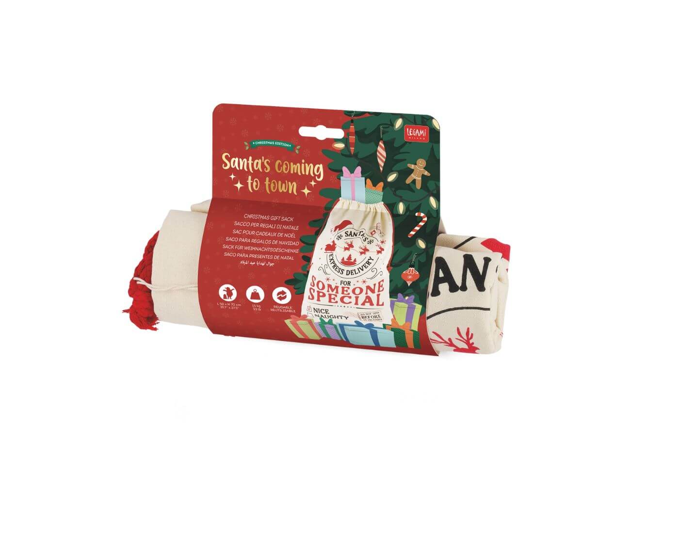 Sack für Geschenke vom Weihnachtsmann