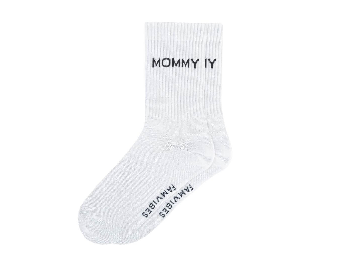 famvibes-socken-mommy-2 Socken MOMMY - weiß (Größe 35-38)