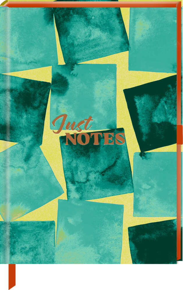Notizbuch DIN A5: Just Notes (CUBES), Kreuzraster