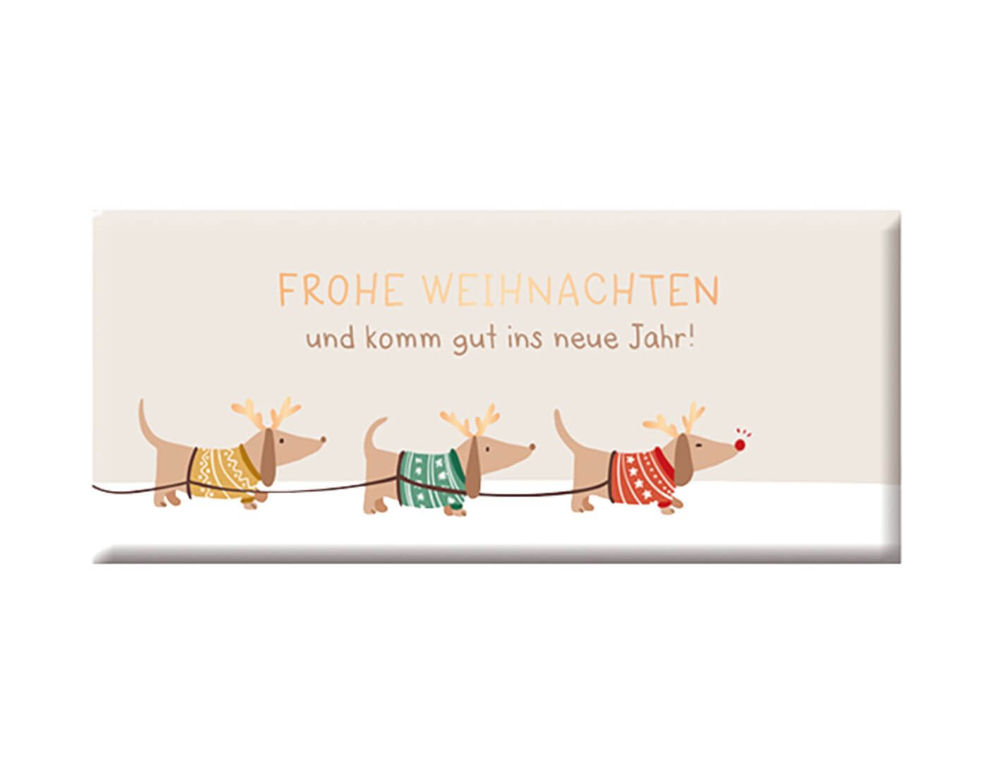 Schoko 30g Weihnachten Frohe Weihnachten (Hunde) Goldveredelung Schoko 30g Weihnachten Frohe Weihnachten (Hunde) Goldveredelung