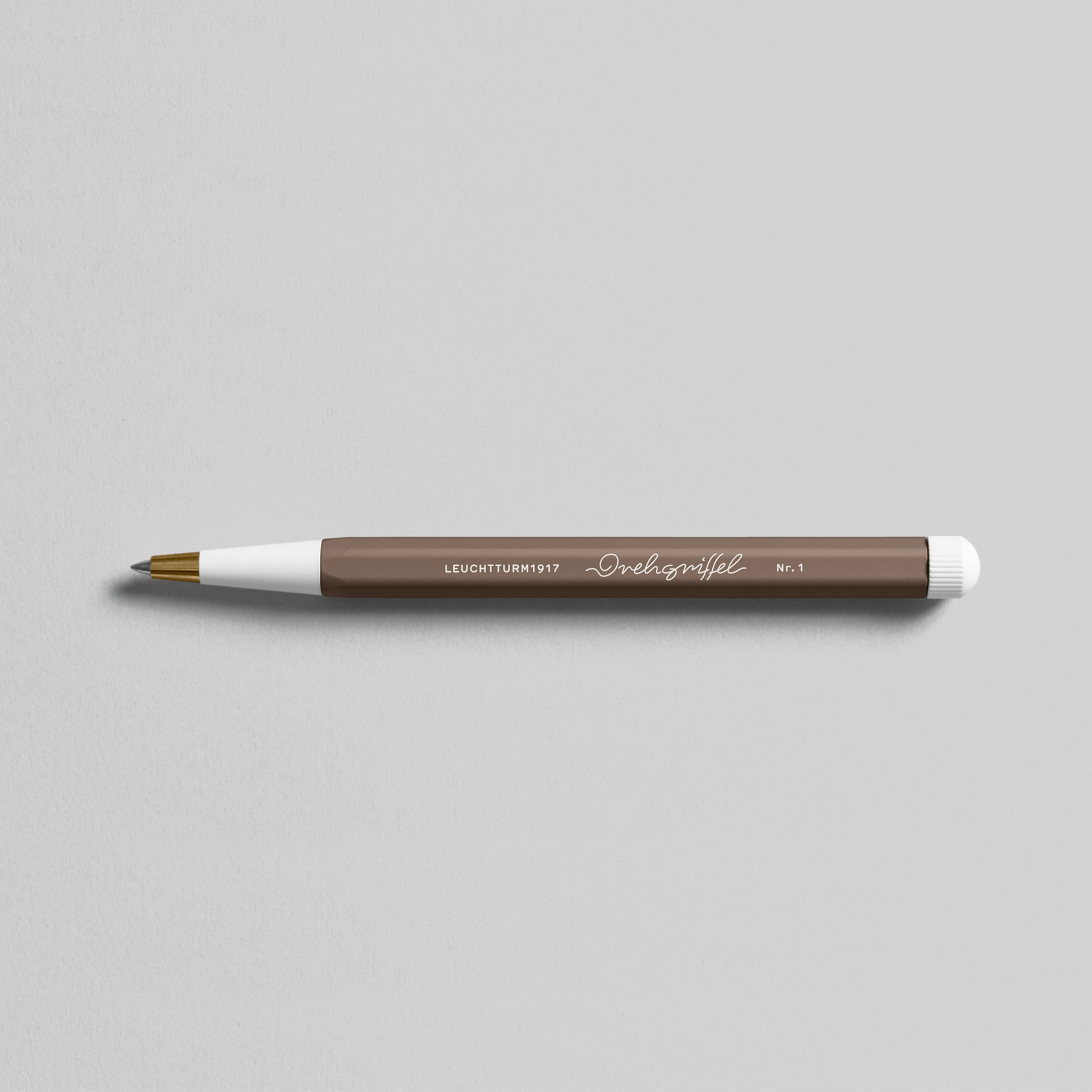 Drehgriffel Nr. 1, Warm Earth - Gelstift mit schwarzer Tinte