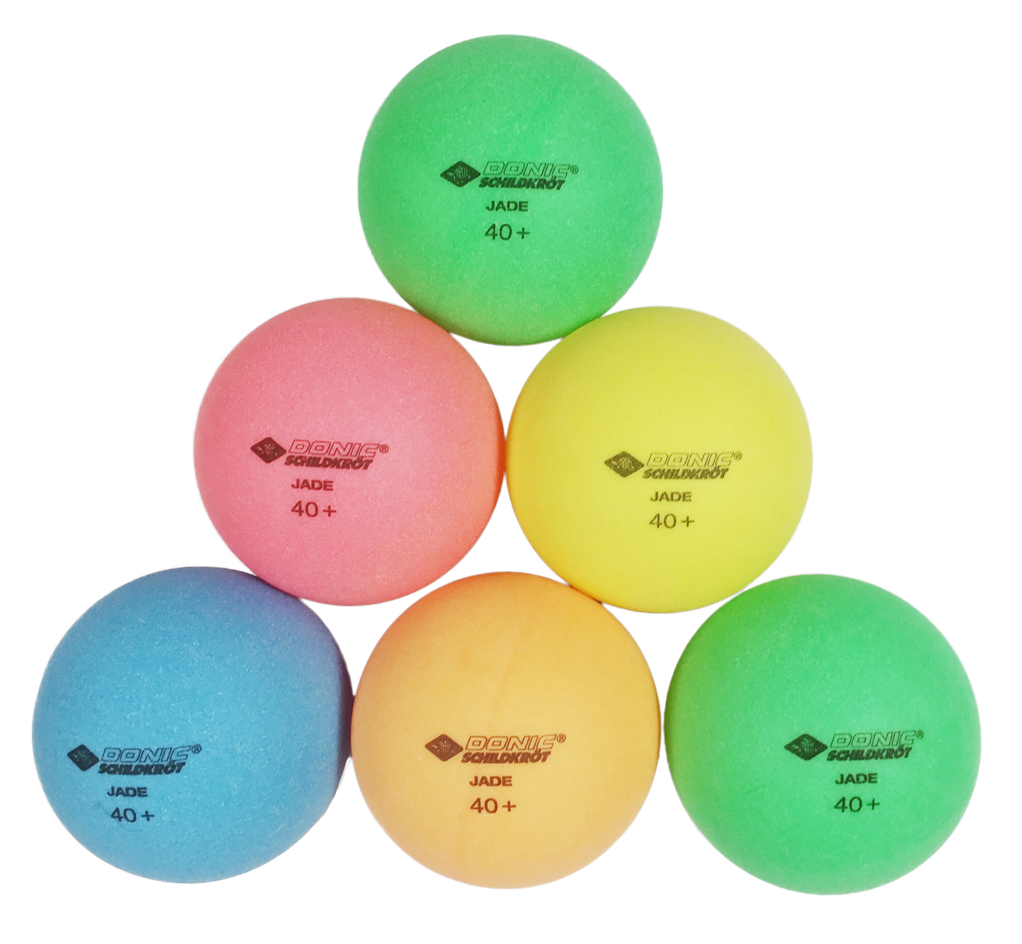 649015_ColorPopps_Poly_1 Tischtennisball Colour Popps, 6 farbige Bälle in Poly 40+ Qualität